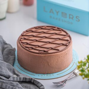 2.5lbs Chocolate Mousse cake from Layers Bake Shop Delivery to Pakistan