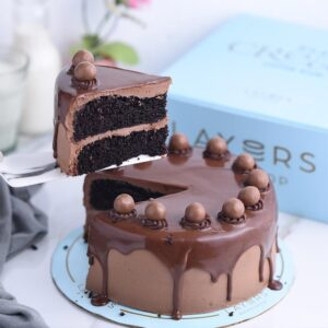 2.5lbs Malteser Chocolate cake from Layers Bake Shop Delivery to Pakistan
