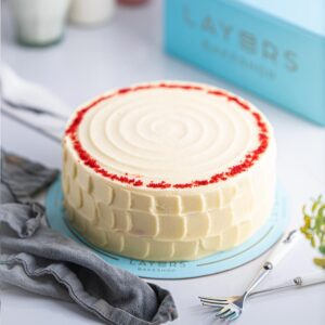 2.5lbs Red Velvet cake from Layers Bake Shop Delivery to Pakistan