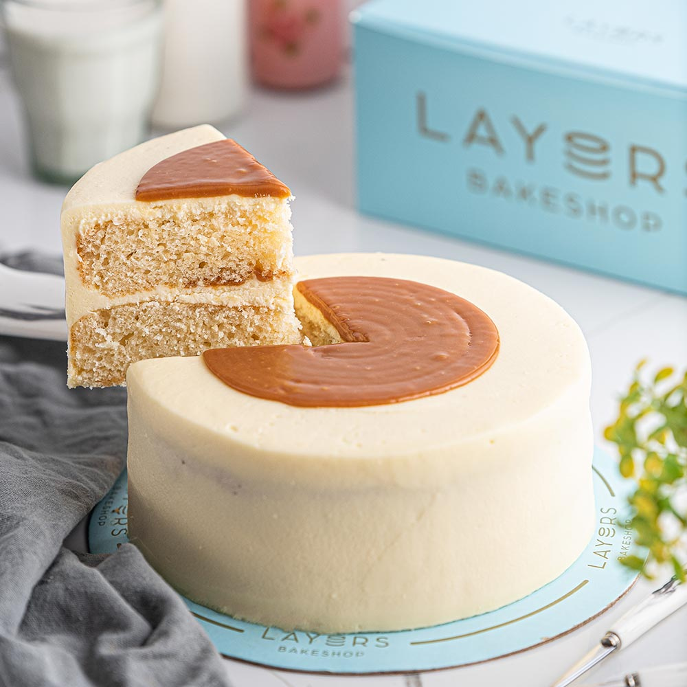 2.5lbs Salted Caramel cake from Layers Bake Shop Delivery to Pakistan