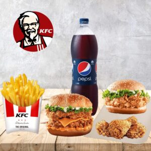 Burgers Meal Deal for 2 Persons from KFC