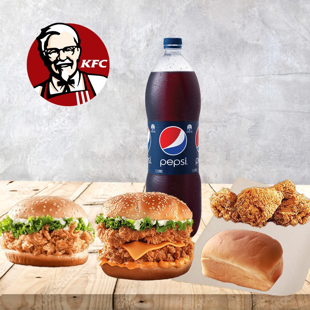 Zinger and Krunch Burger Deal from KFC Delivery to Pakistan
