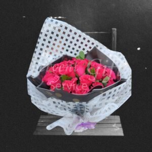 Send 36 Red Rose Flowers Bouquet to Pakistan via online Gifts delivery service