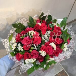 Send Bliss 24 Red Roses Bouquet to Pakistan