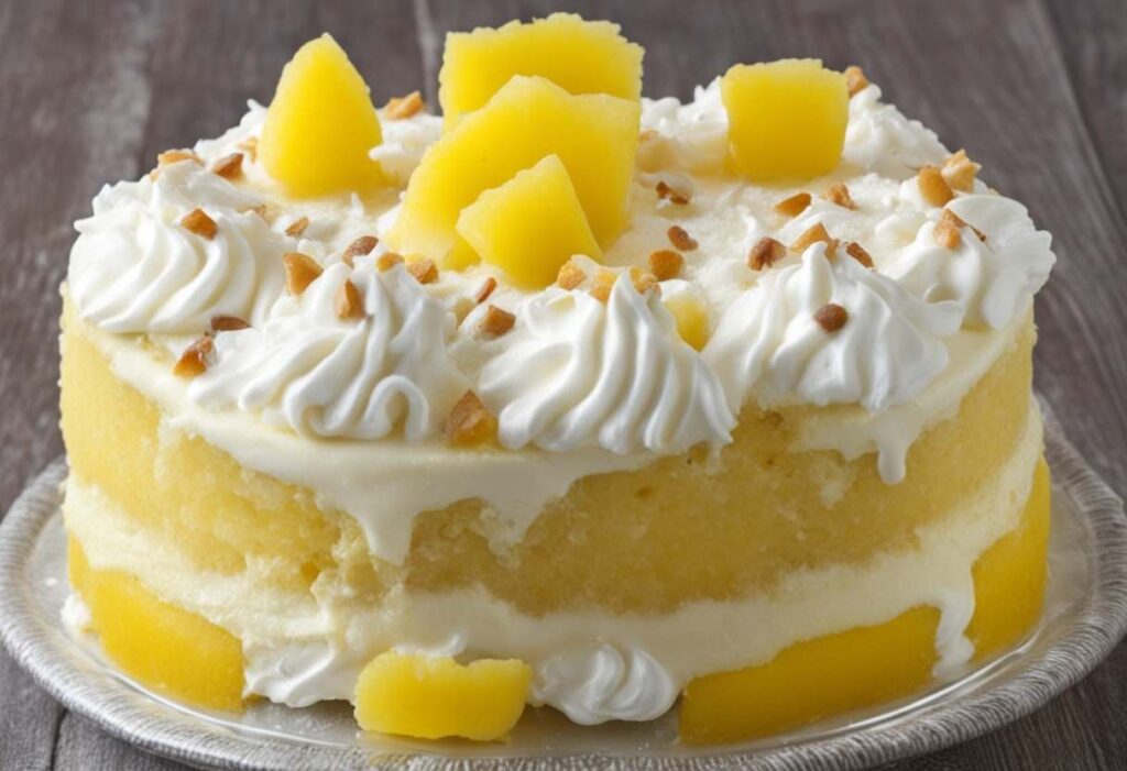 Pakistani Pineapple Cream Cake