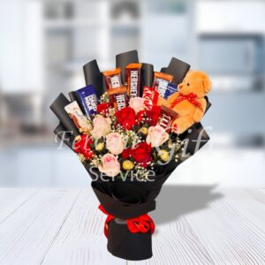 Branded Chocolates N Roses Love Bouquet